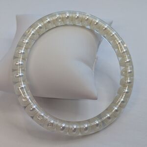 Handmade Pearl Bangle Bracelet Large